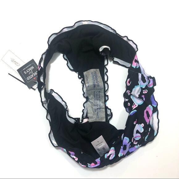 Salt+Cove Animal Print ruffle bikini swim bottom - Picture 5 of 6